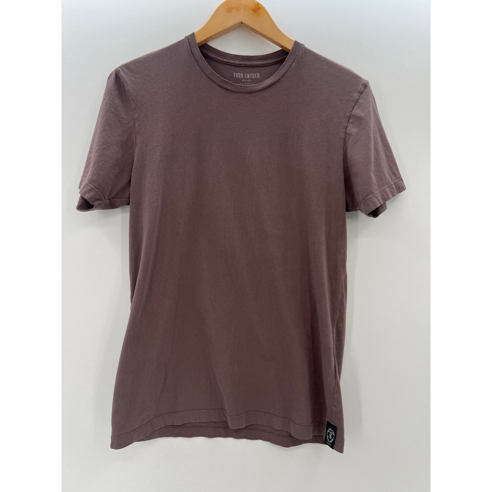 Todd Snyder Mink Brown Crewneck T-Shirt Small S Premium Cotton Jersey USA